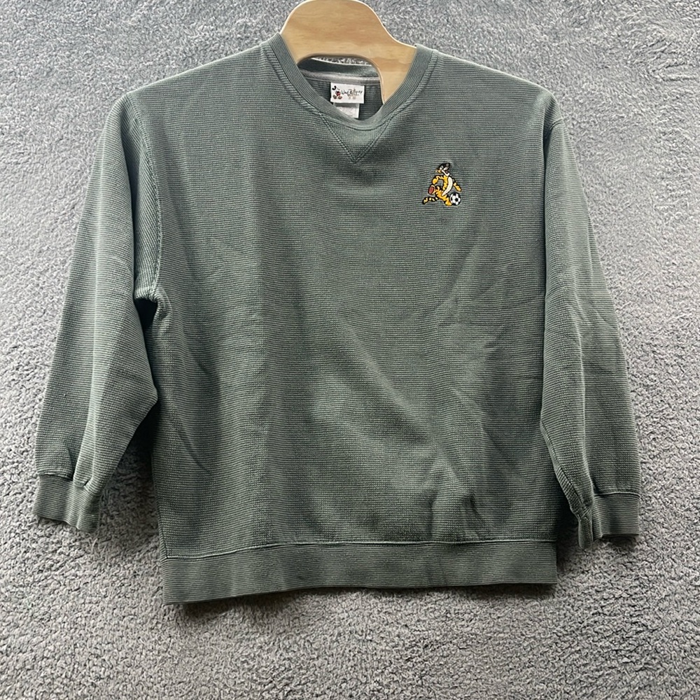 Vintage Walt Disney men’s soccer tigger green crew neck size L